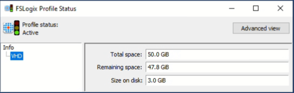 screenshot of utility that will show you your remaining space in OneDrive